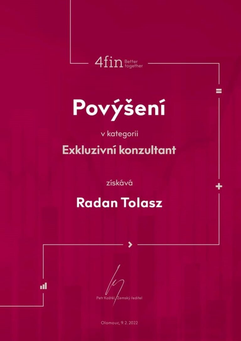 Dekret Radan Tolasz povýšení Olomouc 9.2.22